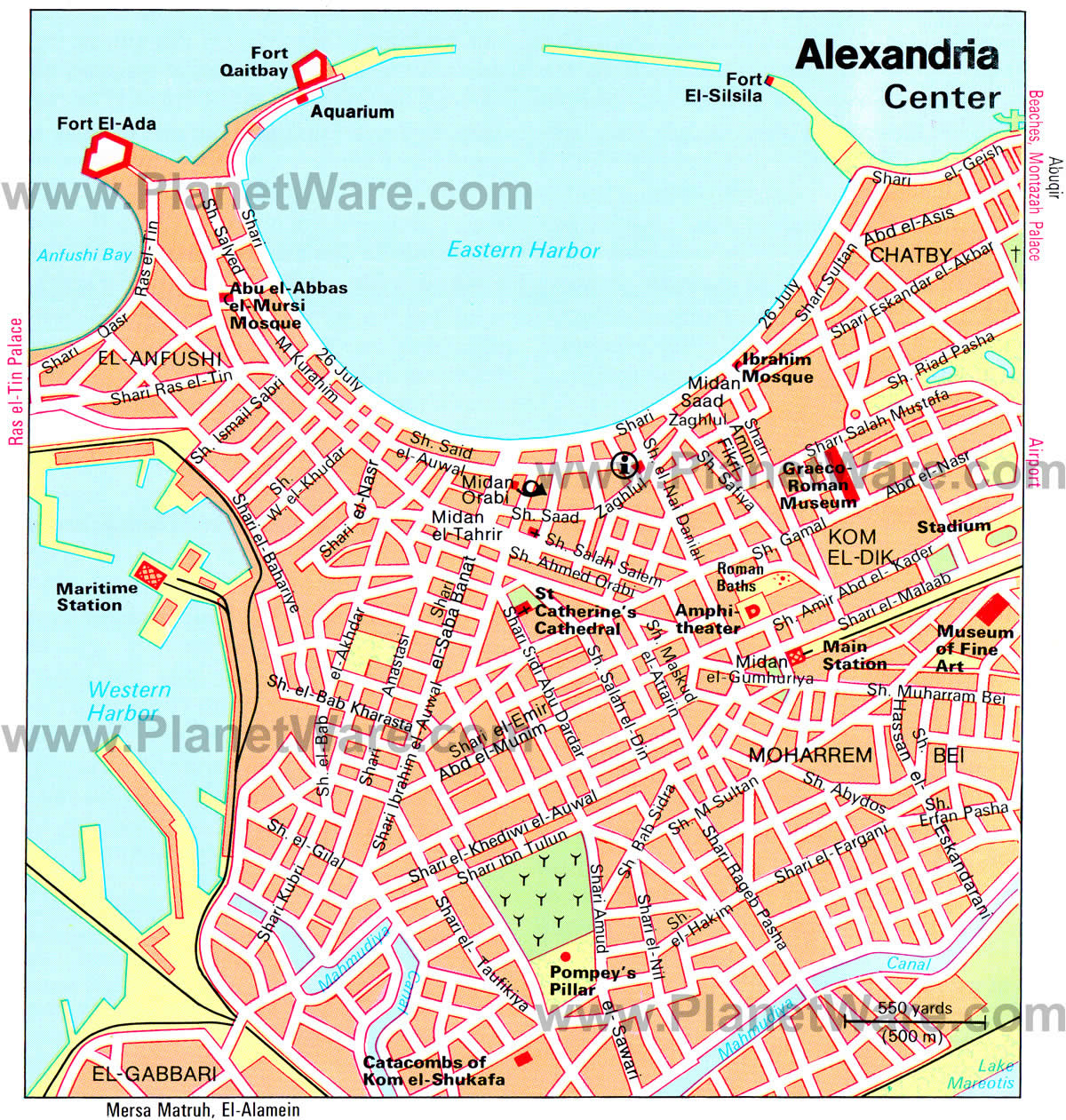 alexandria city center map
